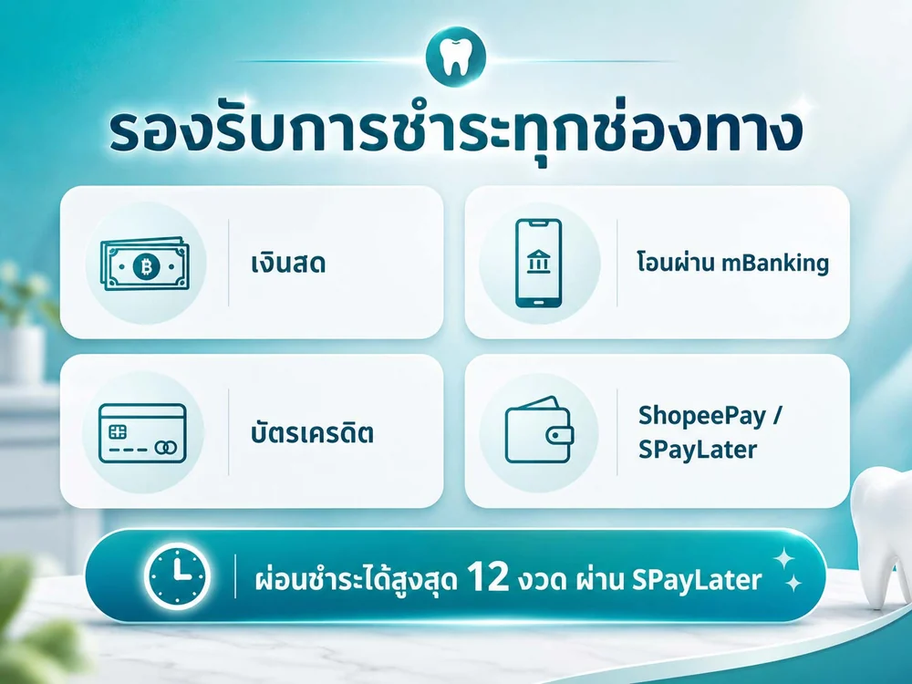Payment options: Cash, Mobile banking transfer, Credit card, ShopeePay / SPayLater — Installments up to 12 months via SPayLater