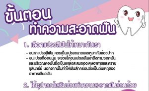 ขั้นตอนทำความสะอาดฟัน