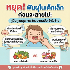 คู่มือดูแลสุขภาพช่องปากสำหรับเด็กเล็ก อายุ 6 เดือนขึ้นไป