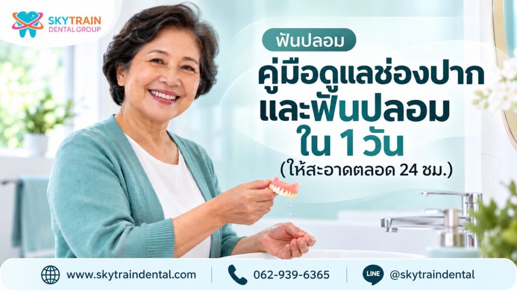 คู่มือดูแลช่องปากและฟันปลอม ใน 1 วัน (ให้สะอาดตลอด 24 ชม.)